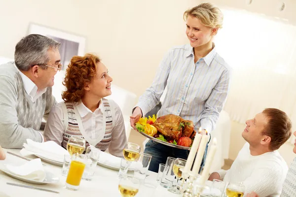 Holiday dinner — Stock Photo, Image