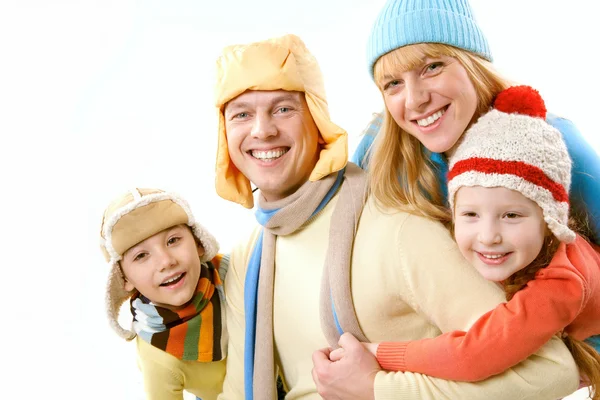 Família no inverno — Fotografia de Stock