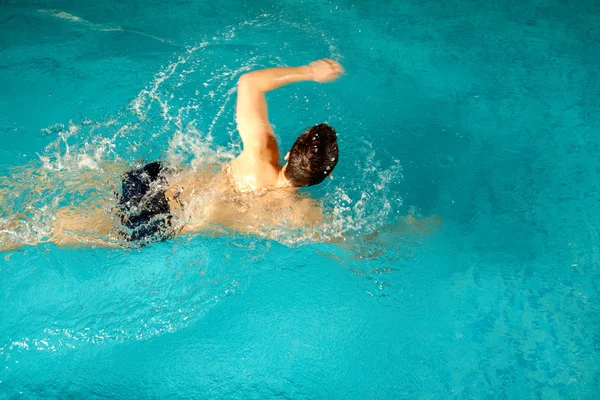 Zwemmen man — Stockfoto