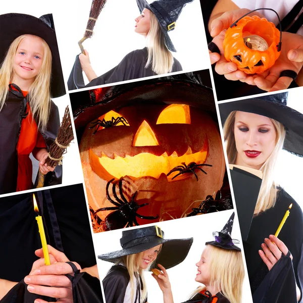 Halloween-Collage — Stockfoto