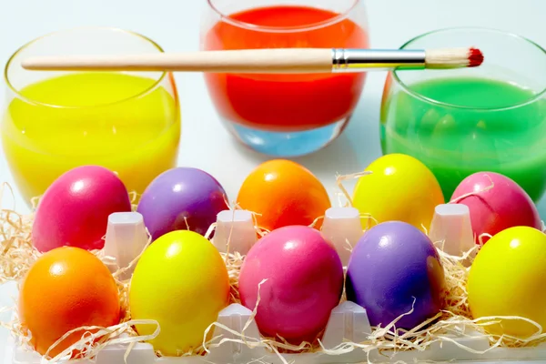 Jaja barwione — Zdjęcie stockowe