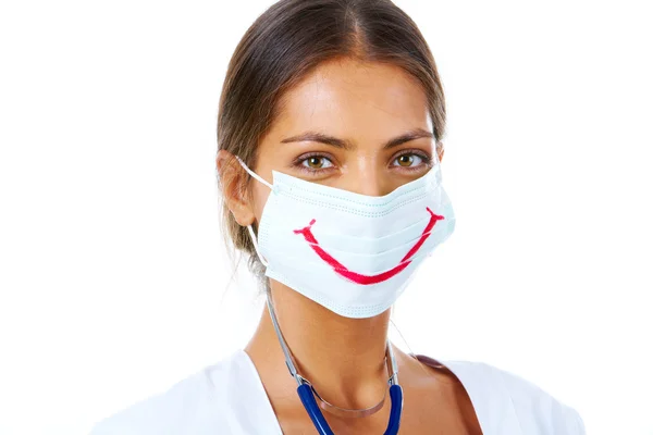 Усміхаючись медсестра — стокове фото