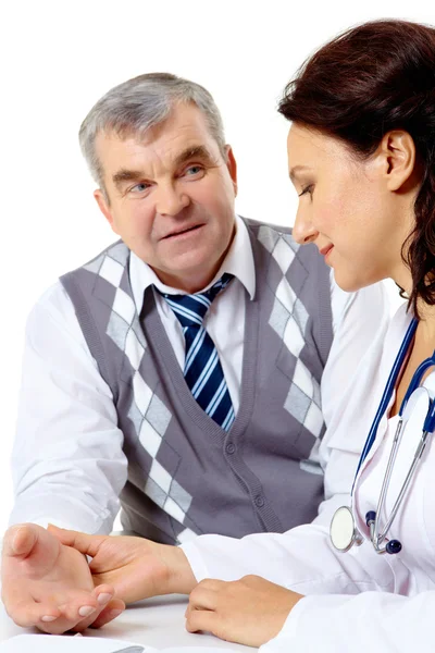 Clinician and patient — Stock Photo, Image