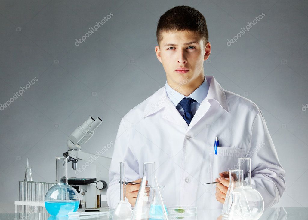 Serious scientist