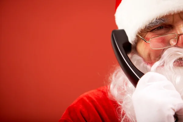 Santa claus volání — Stock fotografie