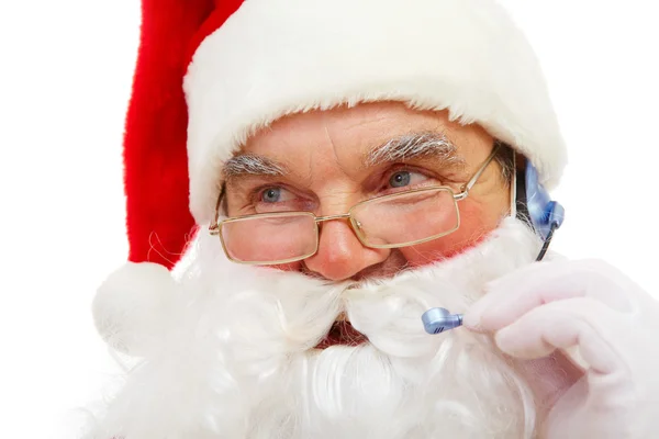 Llamando a Santa Claus — Foto de Stock