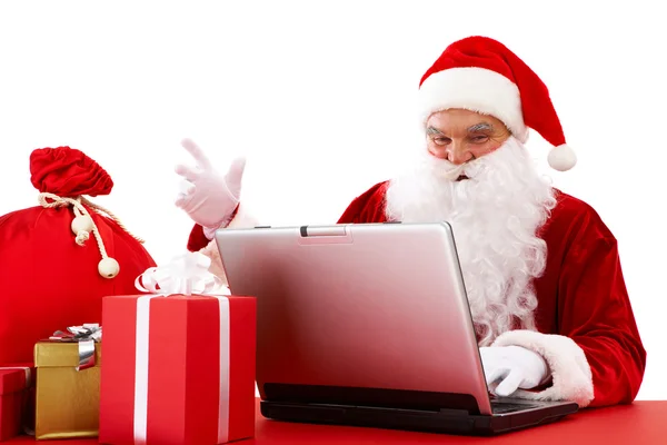 Αποστολή μηνυμάτων ηλεκτρονικού ταχυδρομείου Χριστούγεννα — Φωτογραφία Αρχείου