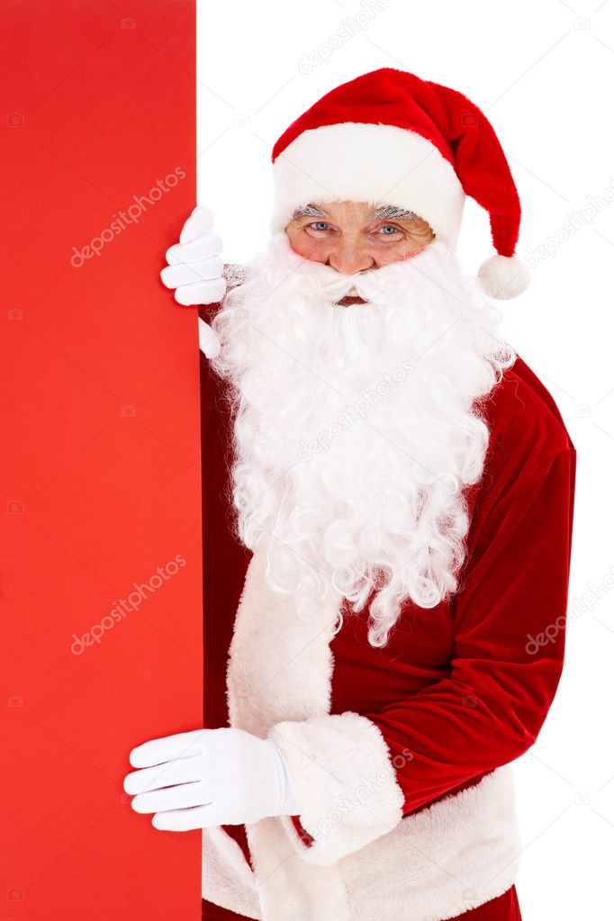 Peeking Santa