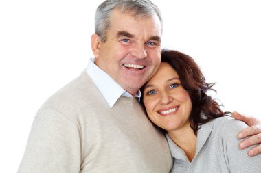 Portrait of couple clipart