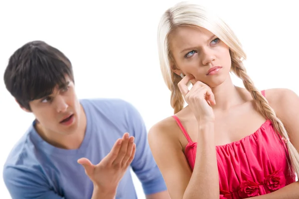 During argument — Stock Photo, Image