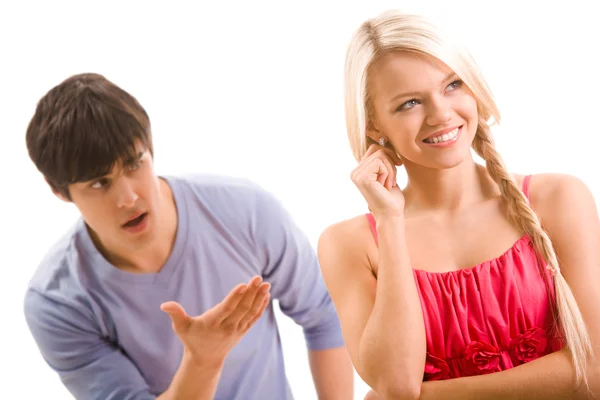 During argument — Stock Photo, Image