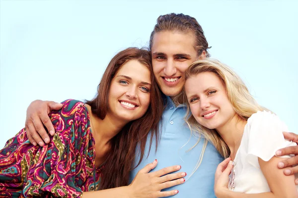 Smiling friends — Stock Photo, Image