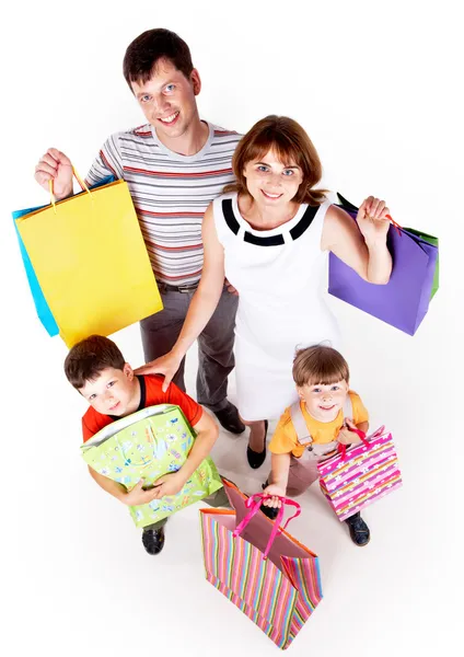 Shopping in famiglia — Foto Stock
