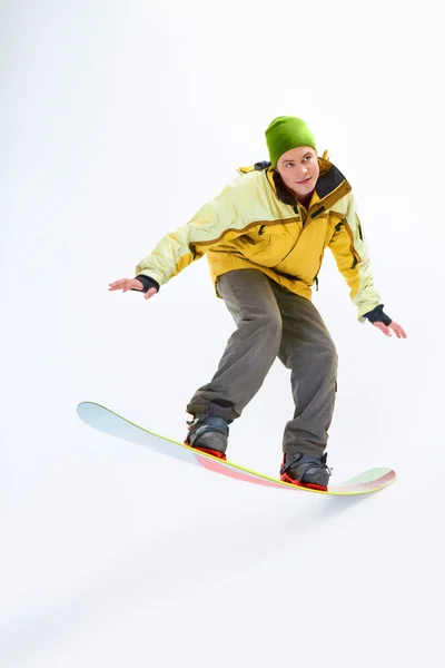 Snowboarding muž — Stock fotografie