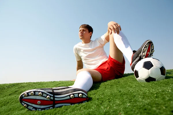 Relaxing sportsman — Stock Photo, Image