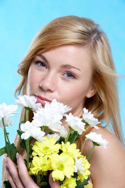 Achter bloemen — Stockfoto