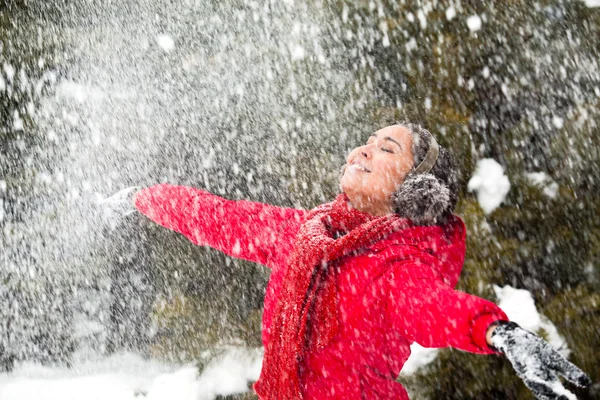 Snö glädje — Stockfoto
