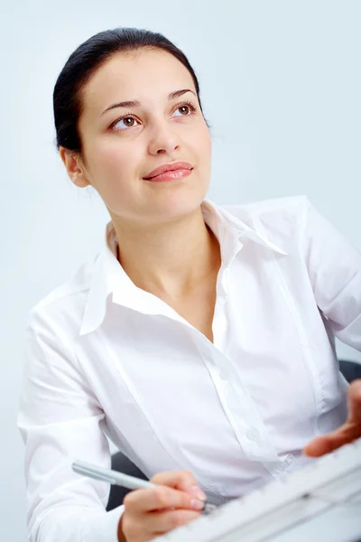 Woman at workplace — Stock Photo, Image
