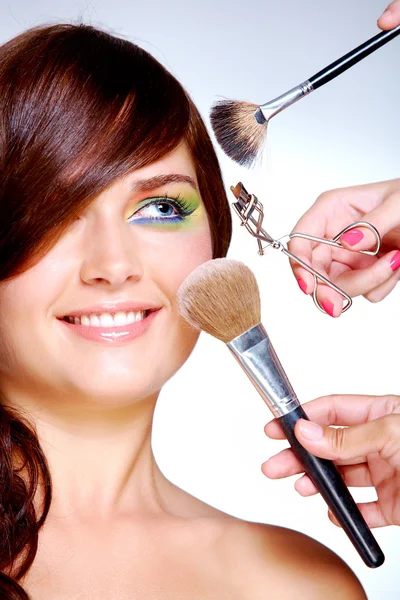 At beautician's Stock Image