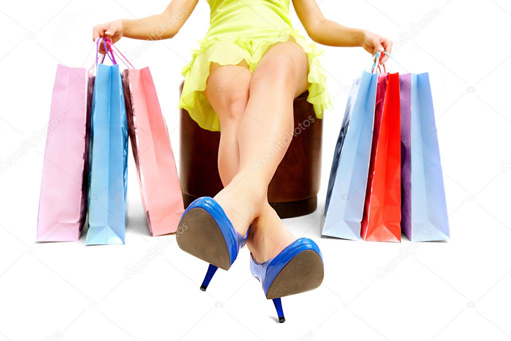 Legs of shopper