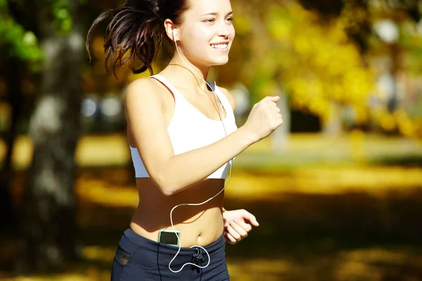 Pozitivní běžec — Stock fotografie
