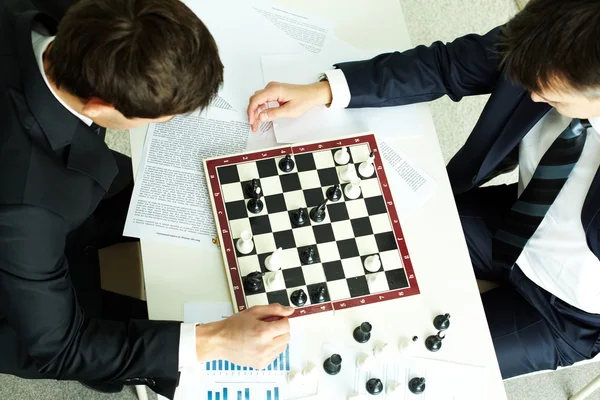 Negócios de xadrez — Fotografia de Stock