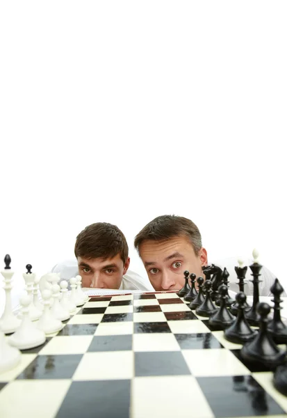 Два шахматиста — стоковое фото