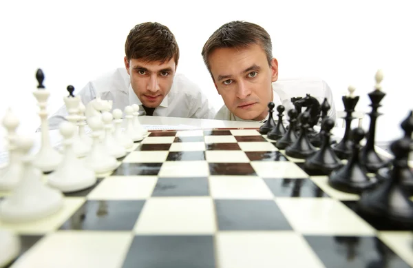 Dois jogadores de xadrez — Fotografia de Stock