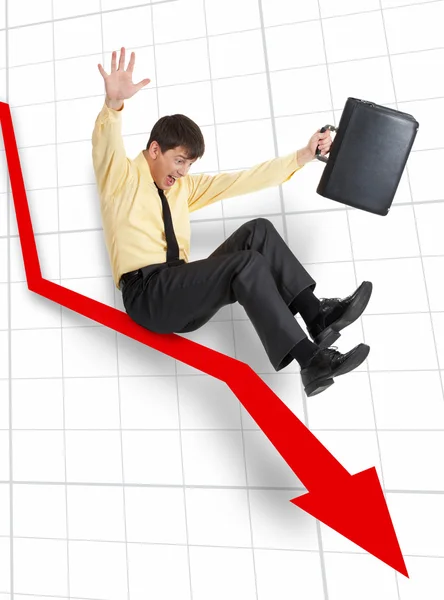 Declining business — Stock Photo, Image