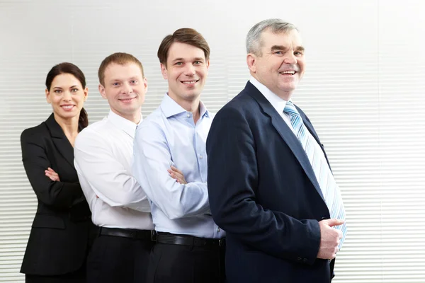 Team aziendale fiducioso — Foto Stock