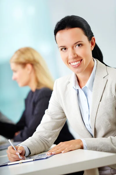 Smiling businesswoman Stock Image