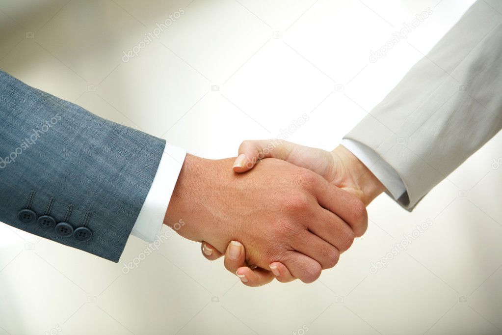 Handshake after striking deal