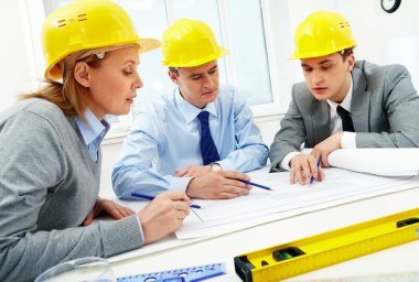 Architects at work clipart