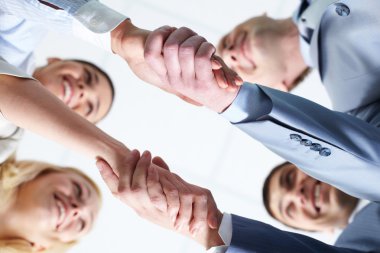 Two handshakes clipart