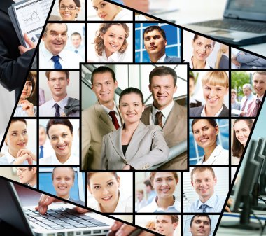 Different businesspeople clipart