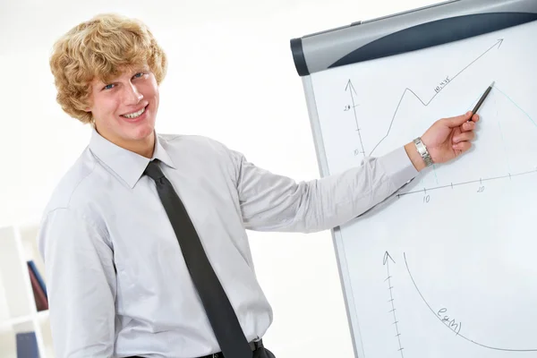Project at whiteboard — Stock Photo, Image