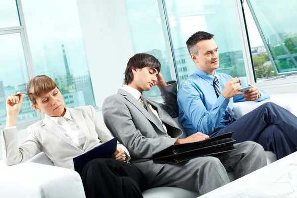 Tired colleagues — Stock Photo, Image