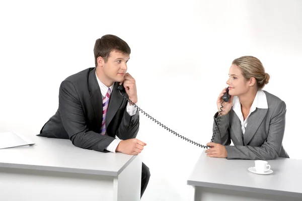 Conversa telefónica — Fotografia de Stock