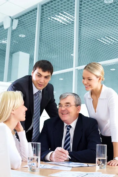 Discussing successful strategy — Stock Photo, Image