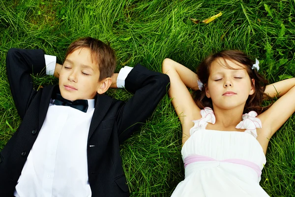 Restful kids — Stock fotografie