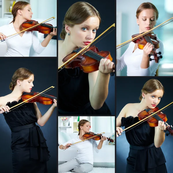 Violin player — Stock Photo, Image