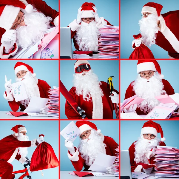 Санта-Клаус в действии — стоковое фото