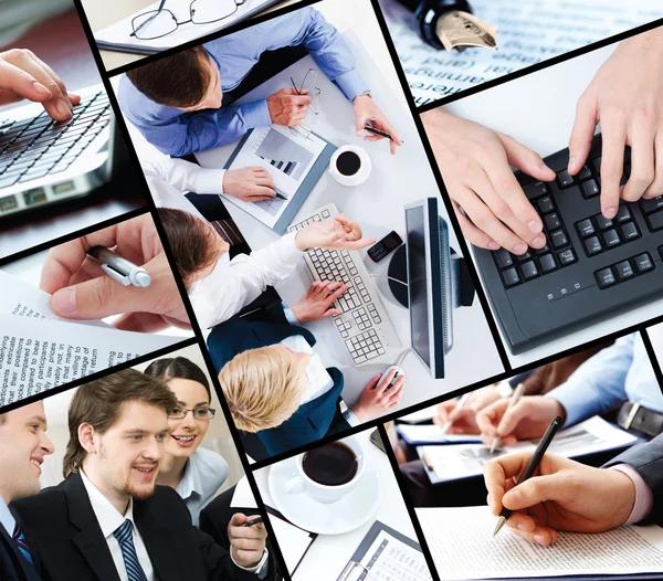 Collage of business — Stock Photo, Image