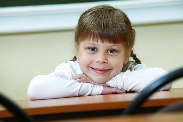 Happy schoolgirl — Stock Photo, Image