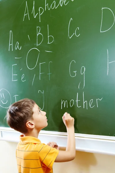 By the blackboard — Stock Photo, Image