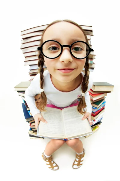 Girl in eyeglasses — Stock Photo, Image
