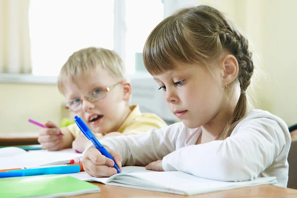 Pupils at lesson Royalty Free Stock Photos
