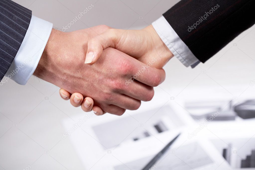Companions' handshake
