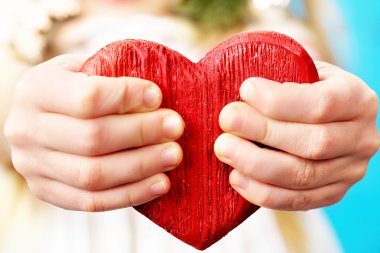 Hands and heart clipart