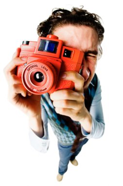 Funny photographer clipart